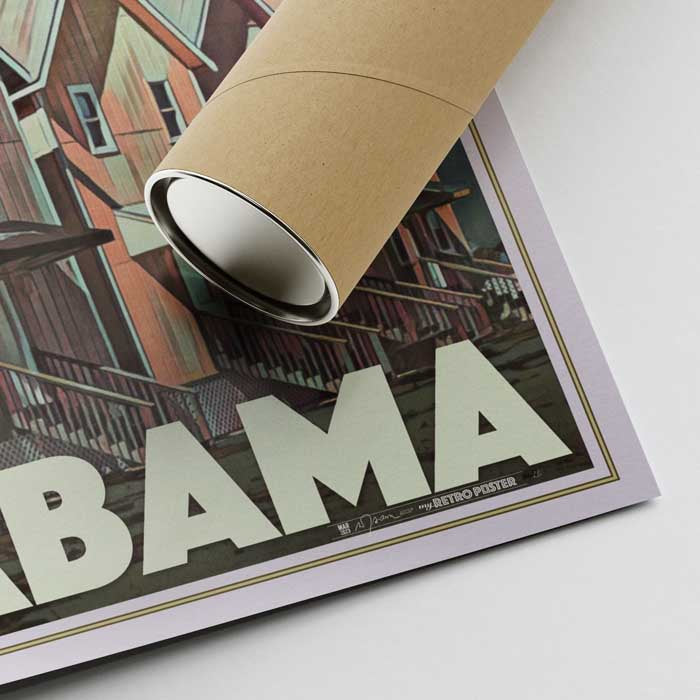 Dauphin Island-affisch Alabama