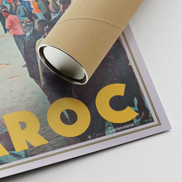 Our posters are printed on museum quality EMA paper with matte finish and shipped in carton tubes for maximum protection