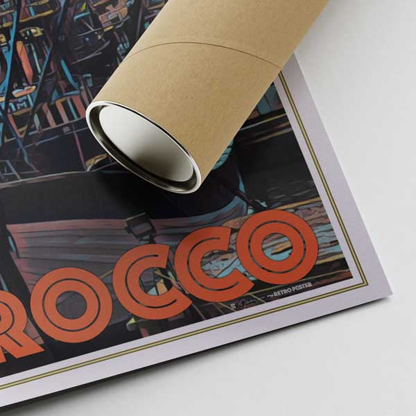 Our posters are printed on museum quality EMA paper with matte finish and shipped in carton tubes for maximum protection