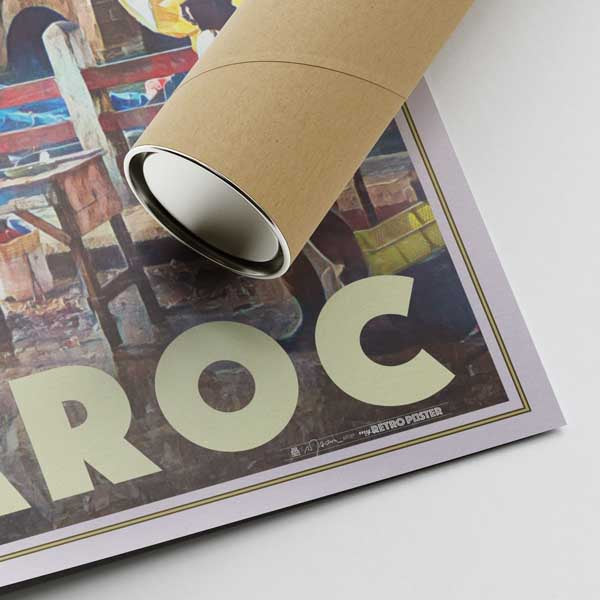 Our posters are printed on museum quality EMA paper with matte finish and shipped in carton tubes for maximum protection