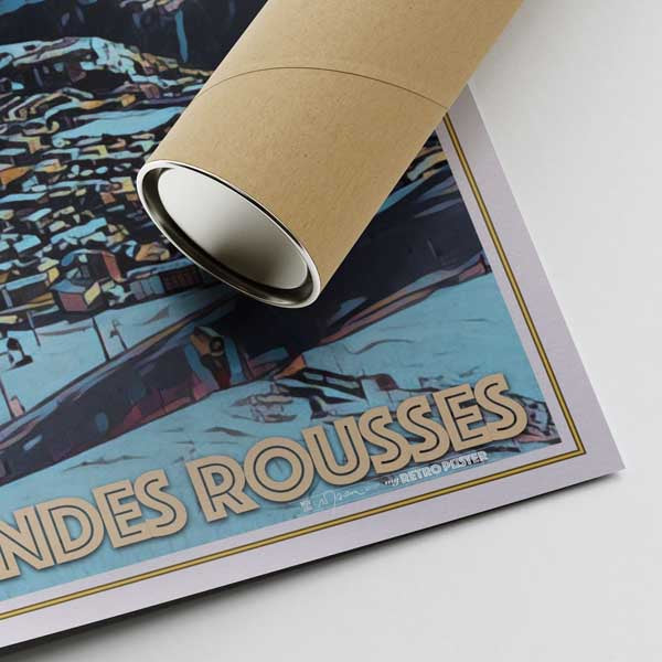 Our posters are printed on museum quality EMA paper with matte finish and shipped in carton tubes for maximum protection