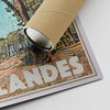 Our posters are printed on museum quality EMA paper with matte finish and shipped in carton tubes for maximum protection