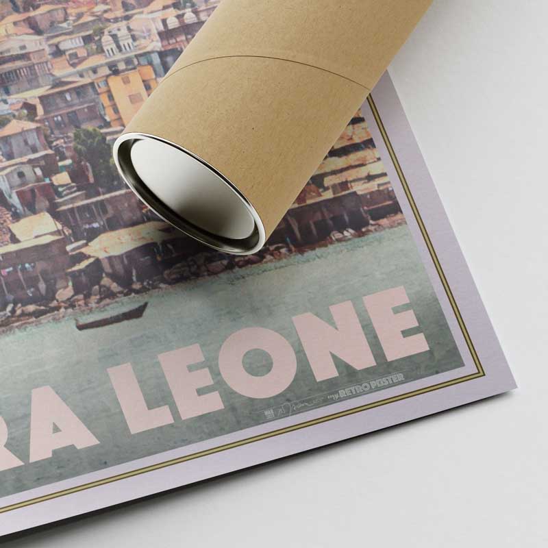 Corner of the Sierra Leone poster and tube