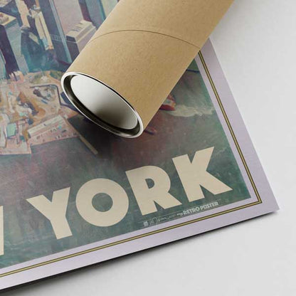 Manhattan-Poster aus der Luft