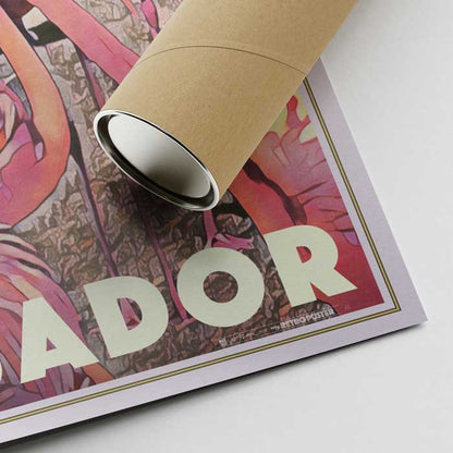 Affiche des Galapagos Flamants