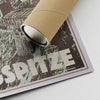 Our posters are printed on museum quality EMA paper with matte finish and shipped in carton tubes for maximum protection