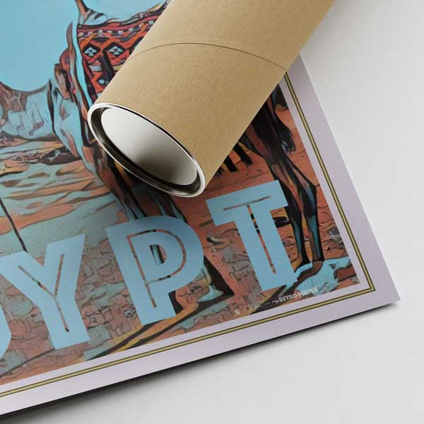 Póster do Vale do Nilo Pirâmides de Gizé