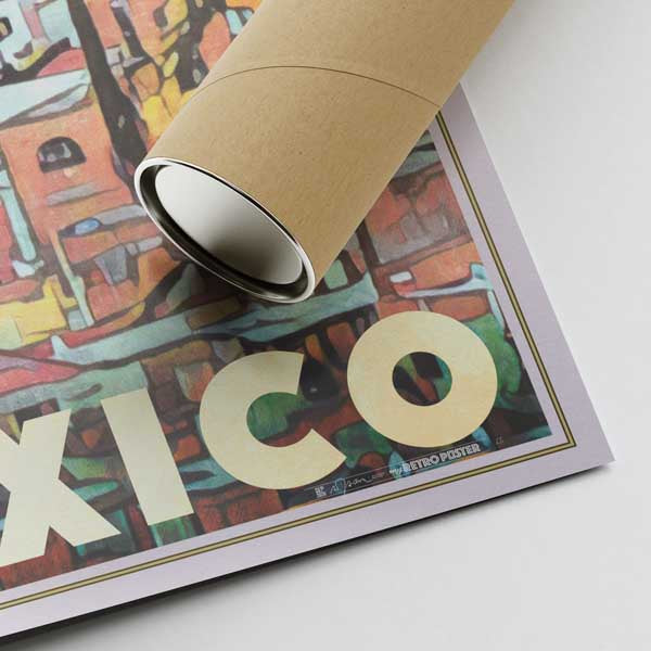 Our posters are printed on museum quality EMA paper with matte finish and shipped in carton tubes for maximum protection