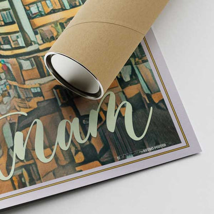 Our posters are printed on museum quality EMA paper with matte finish and shipped in carton tubes for maximum protection