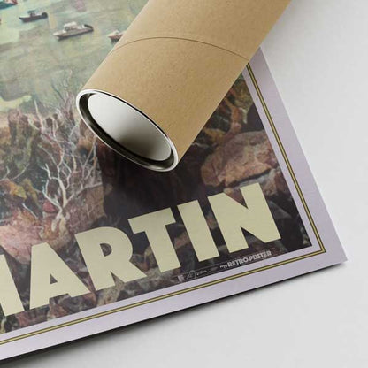 St Martin Poster Pinel Islet