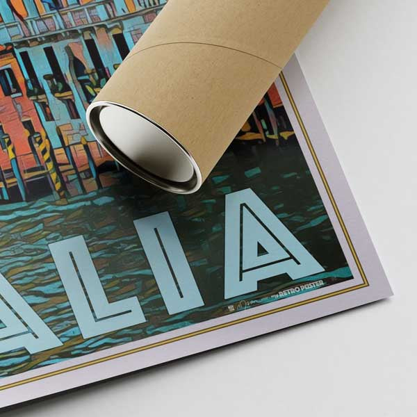 Our posters are printed on museum quality EMA paper with matte finish and shipped in carton tubes for maximum protection