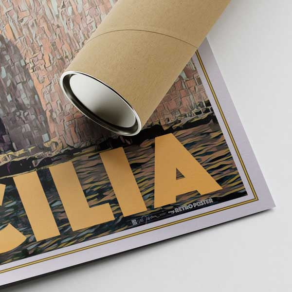 Sizilien Poster Siracusa Festung