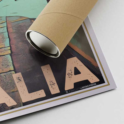 Our posters are printed on museum quality EMA paper with matte finish and shipped in carton tubes for maximum protection