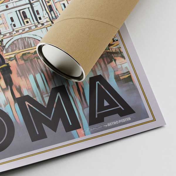 Our posters are printed on museum quality EMA paper with matte finish and shipped in carton tubes for maximum protection