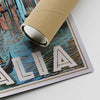 Our posters are printed on museum quality EMA paper with matte finish and shipped in carton tubes for maximum protection