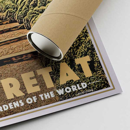 Affiche d'Étretat Les Jardins