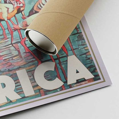 Kenya Poster Flamingos