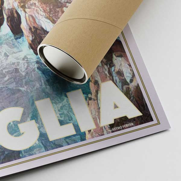 Nos affiches sont imprimées sur du papier EMA de qualité musée avec une finition mate et expédiées dans des tubes en carton pour une protection maximale.