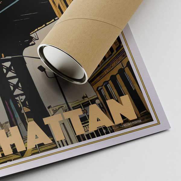 Our posters are printed on museum quality EMA paper with matte finish and shipped in carton tubes for maximum protection