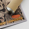 Our posters are printed on museum quality EMA paper with matte finish and shipped in carton tubes for maximum protection