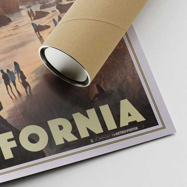 Our posters are printed on museum quality EMA paper with matte finish and shipped in carton tubes for maximum protection