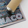 Our posters are printed on museum quality EMA paper with matte finish and shipped in carton tubes for maximum protection