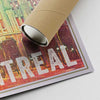 Our posters are printed on museum quality EMA paper with matte finish and shipped in carton tubes for maximum protection