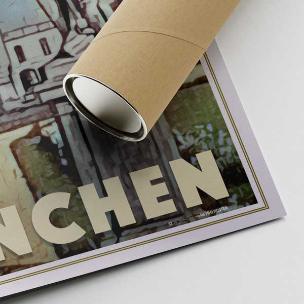 Our posters are printed on museum quality EMA paper with matte finish and shipped in carton tubes for maximum protection