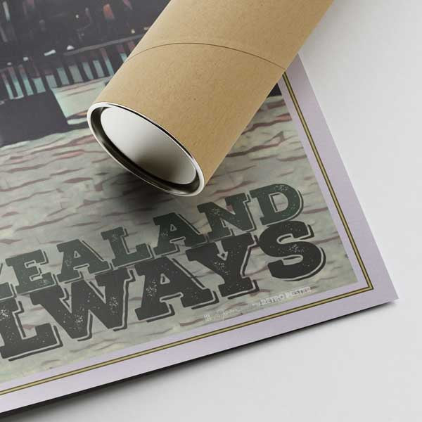 Our posters are printed on museum quality EMA paper with matte finish and shipped in carton tubes for maximum protection