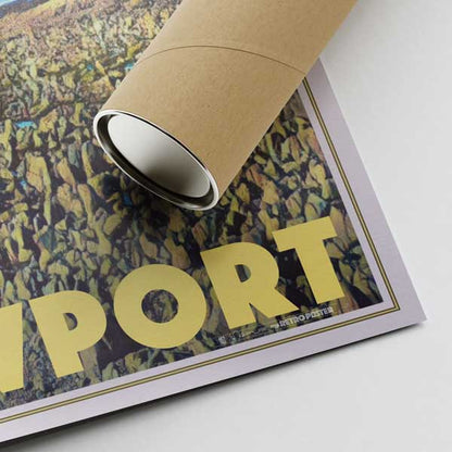 Our posters are printed on museum quality EMA paper with matte finish and shipped in carton tubes for maximum protection