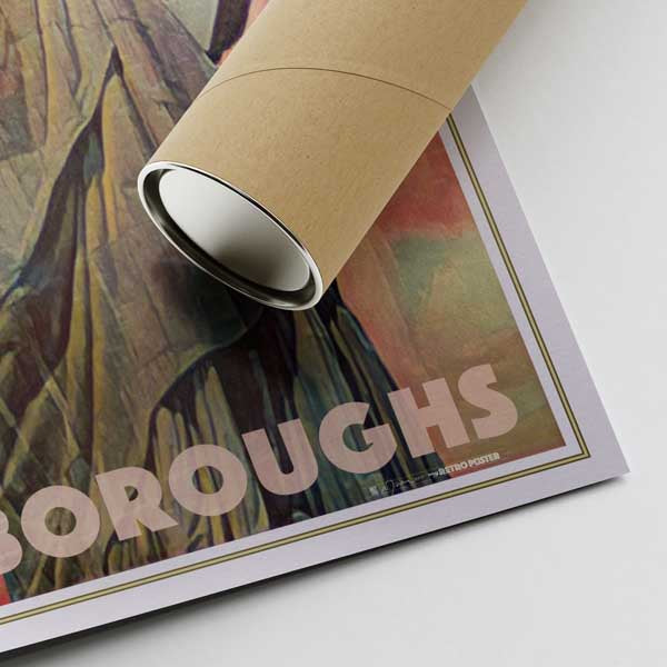 Our posters are printed on museum quality EMA paper with matte finish and shipped in carton tubes for maximum protection