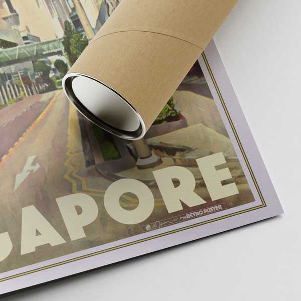 Singapur-Plakat-Obstgarten