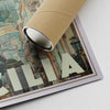 Our posters are printed on museum quality EMA paper with matte finish and shipped in carton tubes for maximum protection