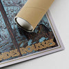 Our posters are printed on museum quality EMA paper with matte finish and shipped in carton tubes for maximum protection