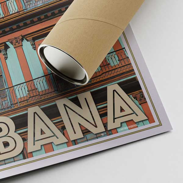 Our posters are printed on museum quality EMA paper with matte finish and shipped in carton tubes for maximum protection