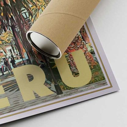 Our posters are printed on museum quality EMA paper with matte finish and shipped in carton tubes for maximum protection