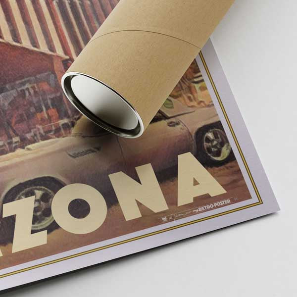 Our posters are printed on museum quality EMA paper with matte finish and shipped in carton tubes for maximum protection