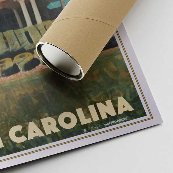 Our posters are printed on museum quality EMA paper with matte finish and shipped in carton tubes for maximum protection