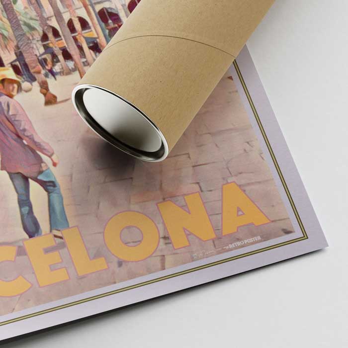 Poster di Barcellona 'Placa Reial'