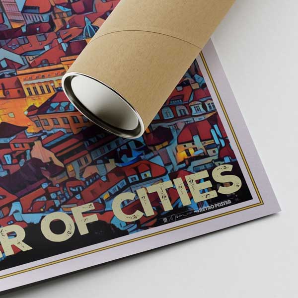 Our posters are printed on museum quality EMA paper with matte finish and shipped in carton tubes for maximum protection