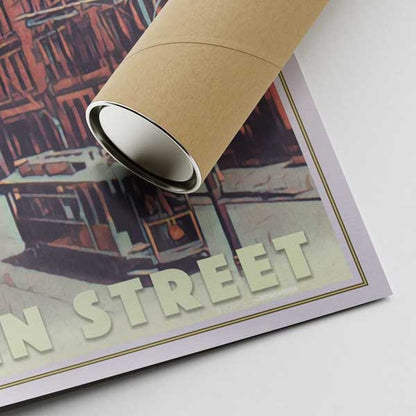 Our posters are printed on museum quality EMA paper with matte finish and shipped in carton tubes for maximum protection