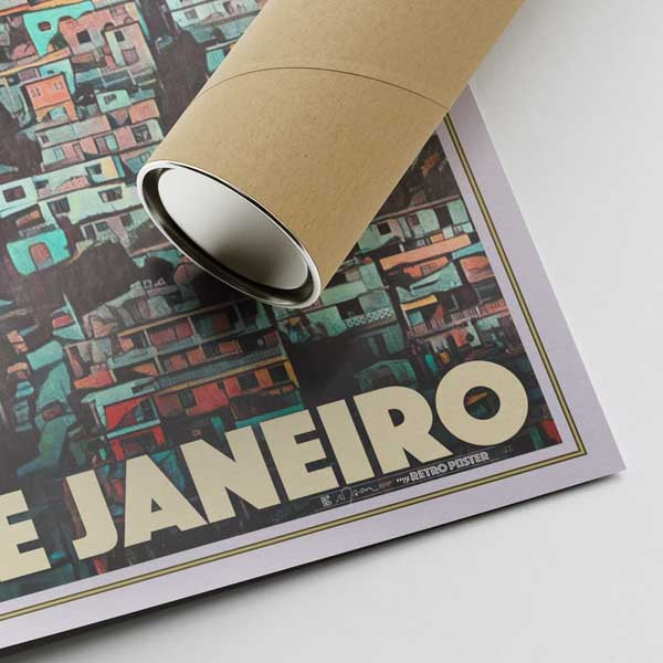 Rio De Janeiro Poster Favela