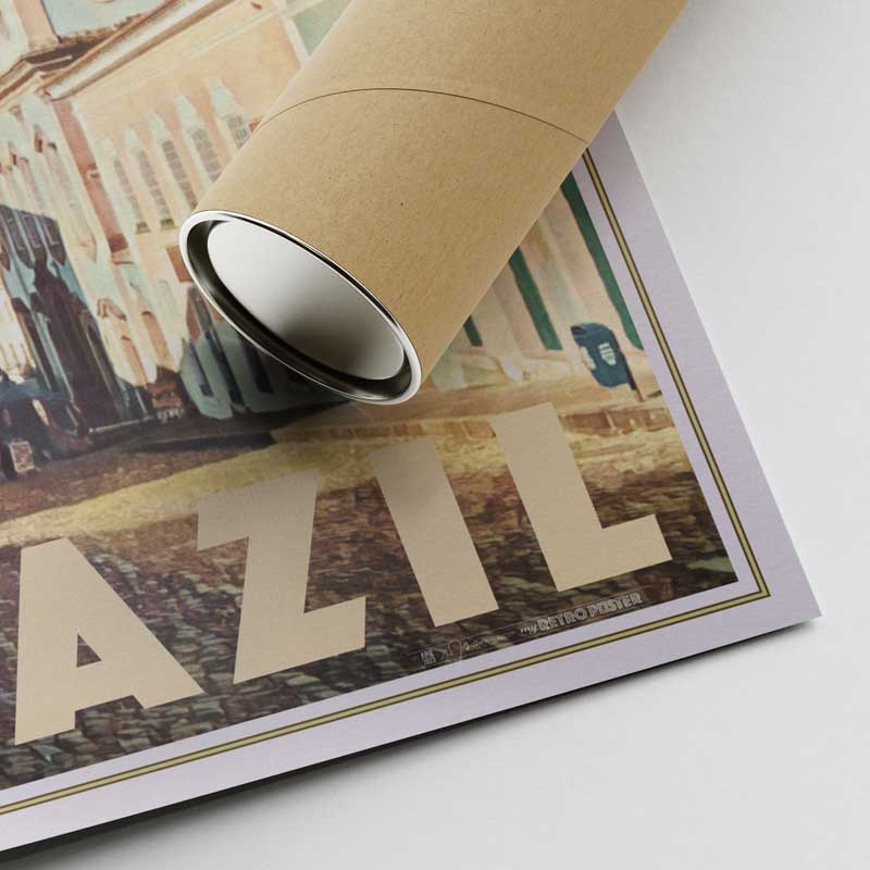 Corner of the Salvador de Bahia poster by Alecse