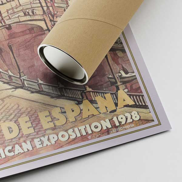 Póster de Sevilla Plaza de España 1928