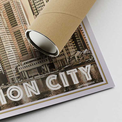 Singapore Poster The Lion City