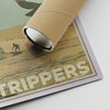 Our posters are printed on museum quality EMA paper with matte finish and shipped in carton tubes for maximum protection