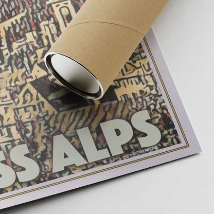 St Moritz Poster Swiss Alps