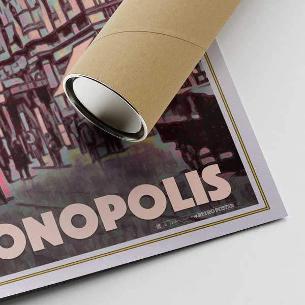 Our posters are printed on museum quality EMA paper with matte finish and shipped in carton tubes for maximum protection