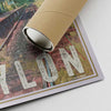 Our posters are printed on museum quality EMA paper with matte finish and shipped in carton tubes for maximum protection