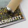 Our posters are printed on museum quality EMA paper with matte finish and shipped in carton tubes for maximum protection